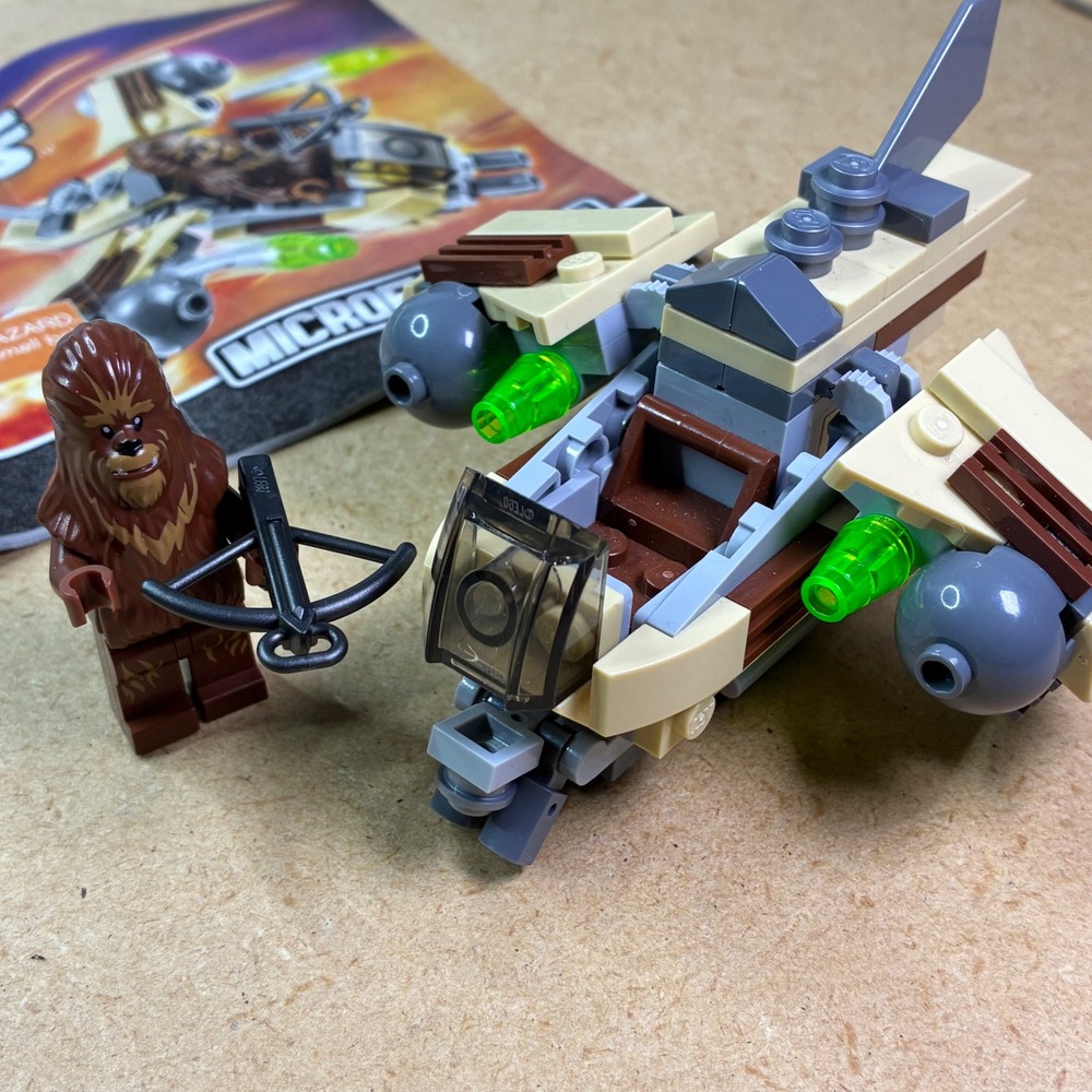 LEGO Star Wars 75129 Wookiee Gunship Microfighter Complete w/ Manual & Chewbacca